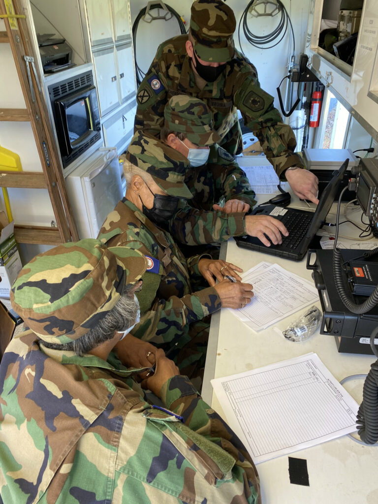 Virginia Defense Force personnel assigned to the 1st Regiment and Support Operations Group take part in the Highland Guardian field training exercise