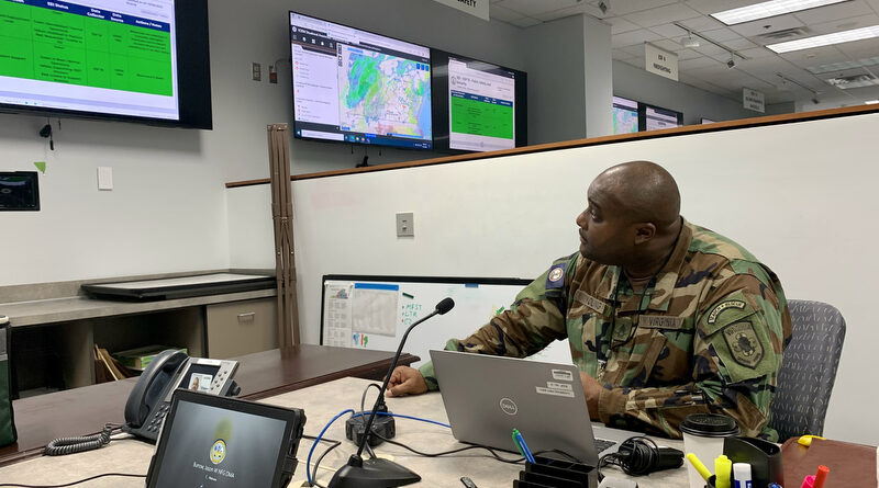 VDF provides operations center support during VNG response for possible severe weather operation